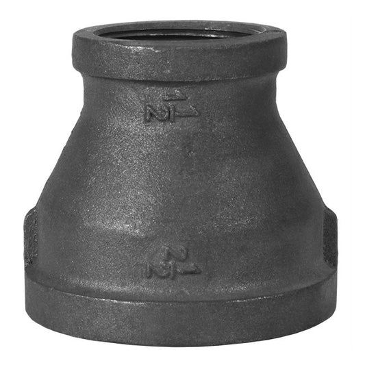 BMI Black Malleable Iron Threaded Reducing Coupling 3/4 x 3/8 in - Image 1
