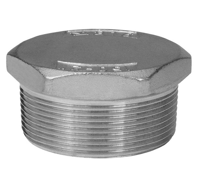 Seal Fast 3 Inch 304 Stainless Steel Hex Head Plug - Image 1