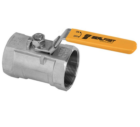 1.5 Inch 304 Stainless Steel Ball Valve with Locking Handle - Image 1