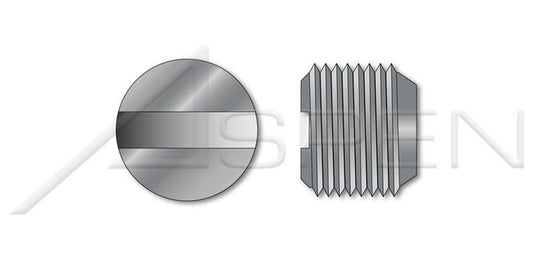 Zamac #3; Zinc Alloy Slotted Drive National Pipe Thread (NPT) Threading Pipe Plug - Image 1