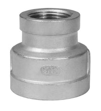 316 Stainless Steel Threaded Reducing Coupling - 1/2 x 1/4 in