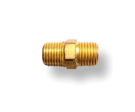Brass Ball Check Valve, 1/4 FNPT x 1/4 MNPT - Image 1