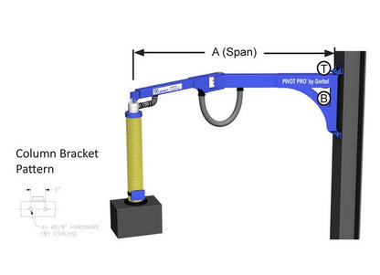 Gorbel PIVOT PRO Wall Mounted Vacuum Sealed Articulating Jib Crane - Image 2