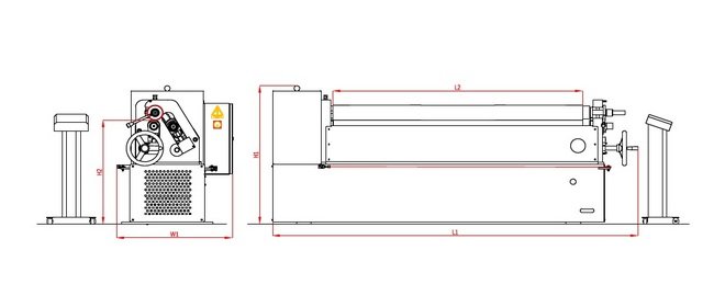 RMT R-ECO-C 7 Gauge Motorized Initial Pinch 3-Roll Bending Machine - Image 2
