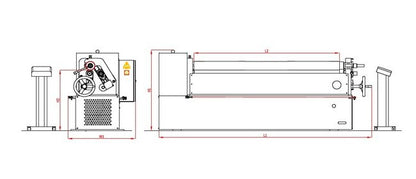 RMT R-ECO-C 7 Gauge Motorized Initial Pinch 3-Roll Bending Machine - Image 2