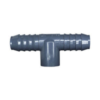 PVC Tee Adapter Fitting - 1/2in FNPT & 3/4in Barb