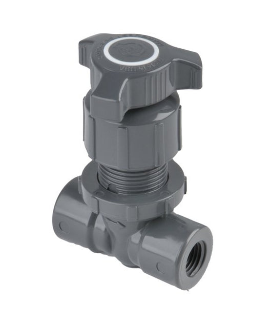 Throttle Master 1/4" PVC Female NPT Globe Needle Valve - Image 1