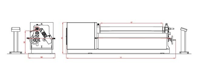 RMT R-ECO-D 5/32in Bending Capacity Motorized Three Rolls Bending Machine - Image 1