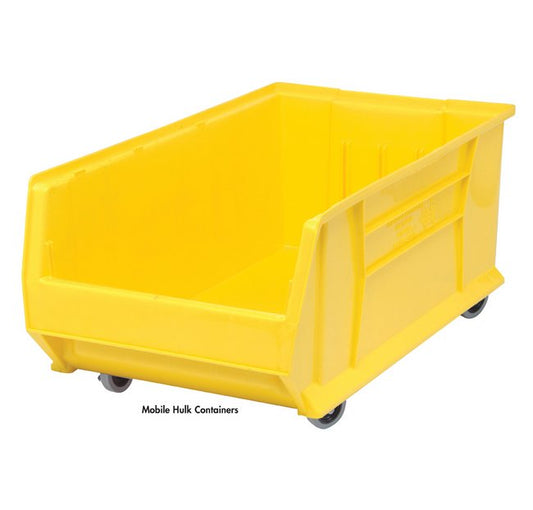 Yellow Mobile Hulk Container - Heavy-Duty 23-7/8" x 18-1/4" - Image 1