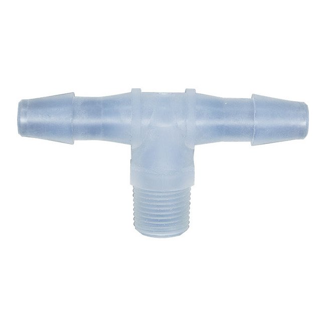 UNF Threaded Tee Adapter Fitting with 1/16" Barb Size - Image 1