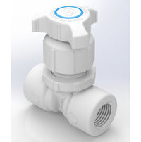 Throttle Master 1/2" x 1/2" Female NPT Globe Needle Valve-PP