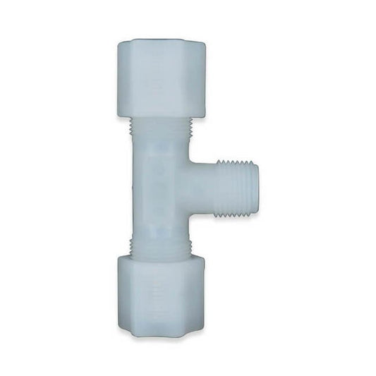 MNPT 1/8in and OD 1/4in Compression Tee Fitting - Image 1