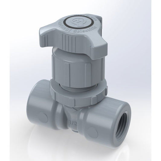Throttle Master CPVC Globe Needle Valve, 1/2" Female NPT - Image 1