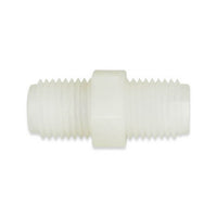 PVDF Ball Check Valve, 1/4" MNPT, Male x Male, CVK Series