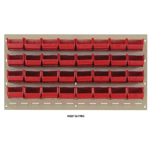 Source Equipment Co. 36x19 Inch Louvered Panel Storage System in Oyster White - Image 1