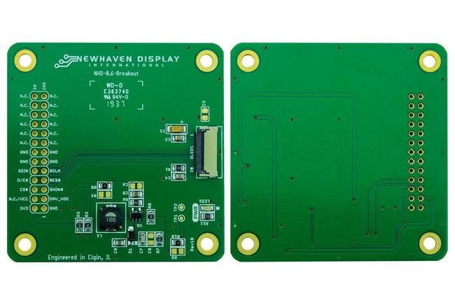 0.6 Inch Color OLED Glass Display Platform Evaluation Expansion Board - Image 1
