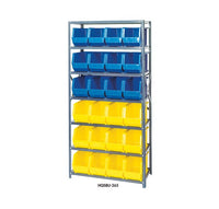 36" Yellow Giant Open Hopper Bin Storage System