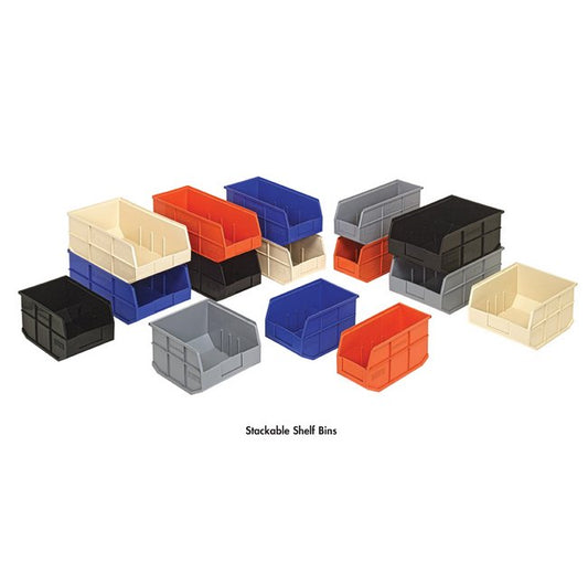 Quantum 20-1/2" x 8-1/4" Stackable Shelf Bin - Orange - Image 1