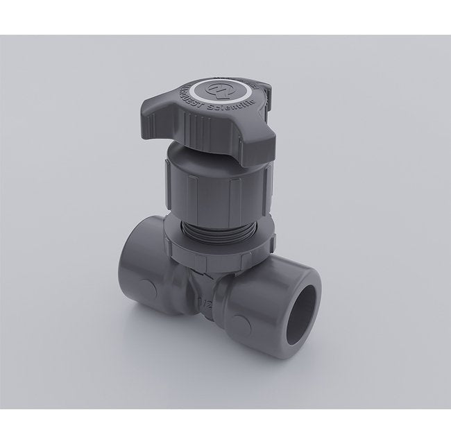 1/2" PVC Globe Needle Valve - Image 1