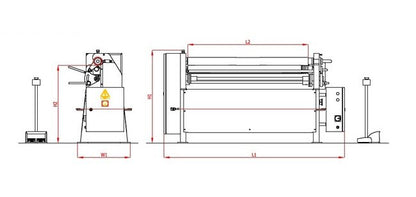 R-ECO-B Series Motorized 3-Roll Bending Machine - Image 2