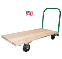 2000 lb Capacity Hardwood Platform Truck, 30 x 60 in Deck