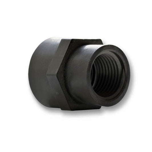 FGHF Series 1/2" FNPT Black Polypropylene Garden Hose Adapter - Image 1