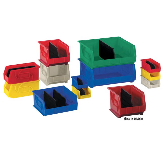 LewisBins+ 14-3/4" Yellow Parts Bin for Efficient Storage - Image 1