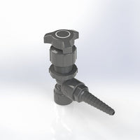 PVC Angle Pattern Needle Valve with PTFE Seal