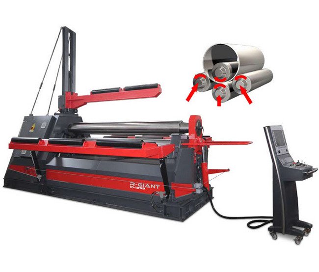 RMT R-GIANT Hydraulic Four Rolls Bending Machine, 20.47" Top Diameter - Image 1
