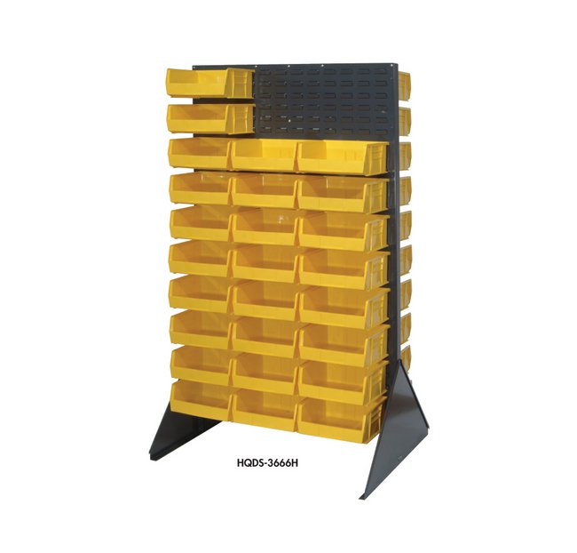 36" x 25" Double Sided Louvered Panel High Density Storage System - Image 1