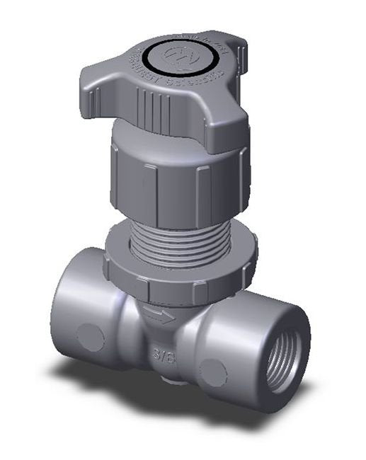 Throttle Master L Series CPVC Globe Needle Valve 3/8" Female NPT - Image 1