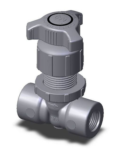 Throttle Master L Series CPVC Globe Needle Valve 3/8" Female NPT - Image 1