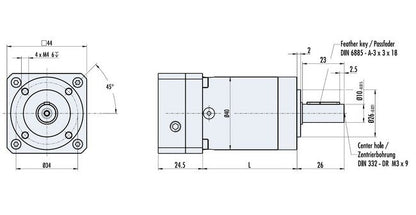 Dunkermotoren PLG Series 8 Gearbox (PLG 22-60) - Image 2