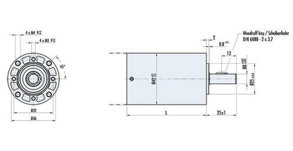 Dunkermotoren PLG Series Gearbox - 16:1 Ratio, 1.3 N·m Torque - Image 2