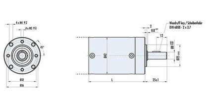 Dunkermotoren PLG Series 16 Reduction Gearbox - Image 2