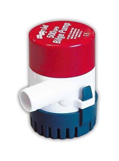 24V Submersible Bilge Pump - 500 GPH - Model 26D - Image 1