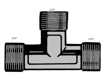 Durable Tee Connector for Plumbing Systems - Image 2