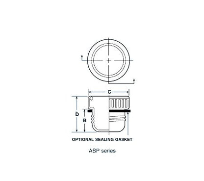 ASP Series Threaded Aluminum Plugs for 37 Degree Flared Fittings - Image 2
