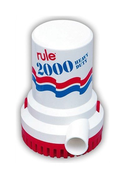 24V Submersible Bilge Pump 2000 GPH - Non-Automatic - Image 1