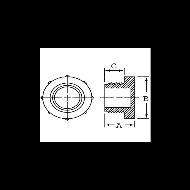 TP Series Metric Threaded Plugs M12 x 1 Red Low-Density Polyethylene - Image 2