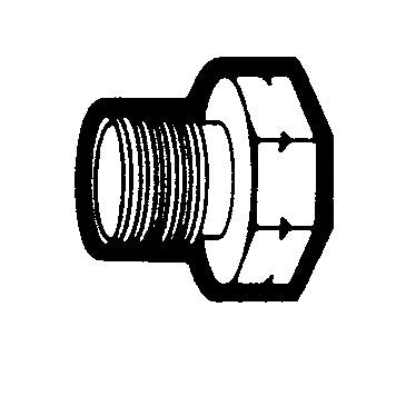 1-1/8" Large Hex P.O.L. Nut - Image 1