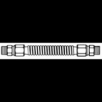 Stainless Steel 1/4" Male Pipe to Male Pipe Gas Appliance Connector