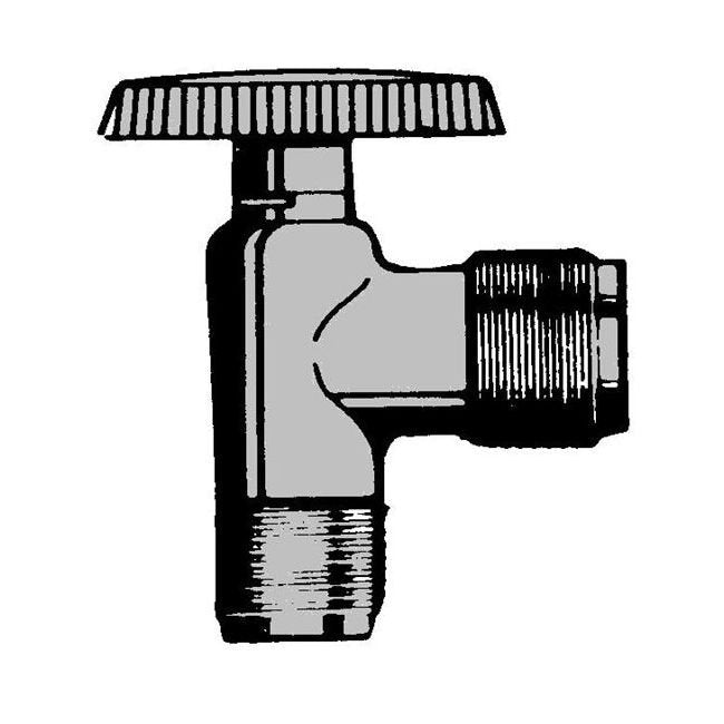 Qicktite Angle Valve - 1/2" MPT x 1/2" MPT - Image 1