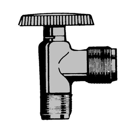 Qicktite Angle Valve - 1/2" MPT x 1/2" MPT - Image 1