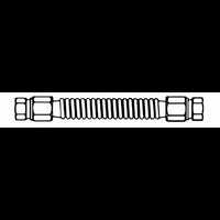 Stainless Steel 1/4" Female Pipe to Female Pipe Gas Appliance Connector