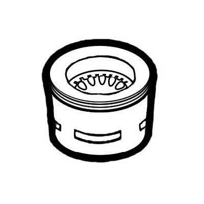 Brass Slotted Faucet Aerator - Dual Regulator - Image 1