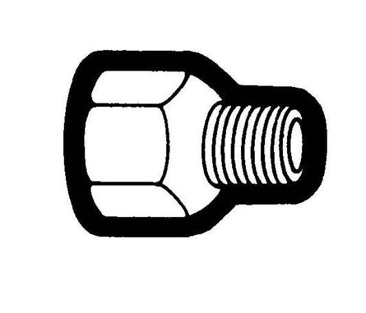 1/8" Brass Straight Adapter with Male Pipe Thread - Image 1
