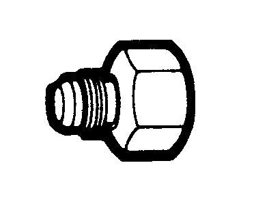 3/8" Brass Flare to 1/2" Straight Female Pipe Adapter - Image 1