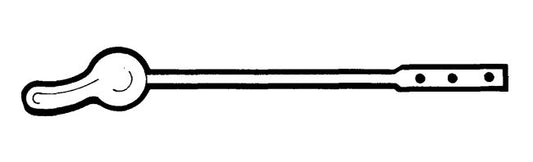 Metal Spud & Nut Toilet Tank Lever - Image 1