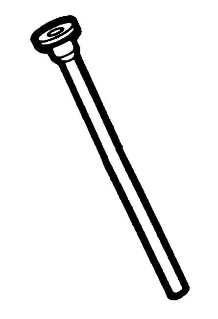 3/8" Chrome Supply Tube with Closet Nose, 12" Length - Image 1